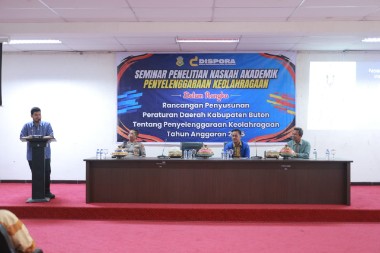 Pemkab Buton Susun Regulasi Keolahragaan, Buka Seminar Naskah Akademik Perda Olahraga