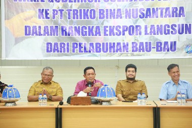 Wagub Sultra Kunjungi PT Triko Bina Nusantara, Dorong Ekspor Langsung dari Pelabuhan Baubau